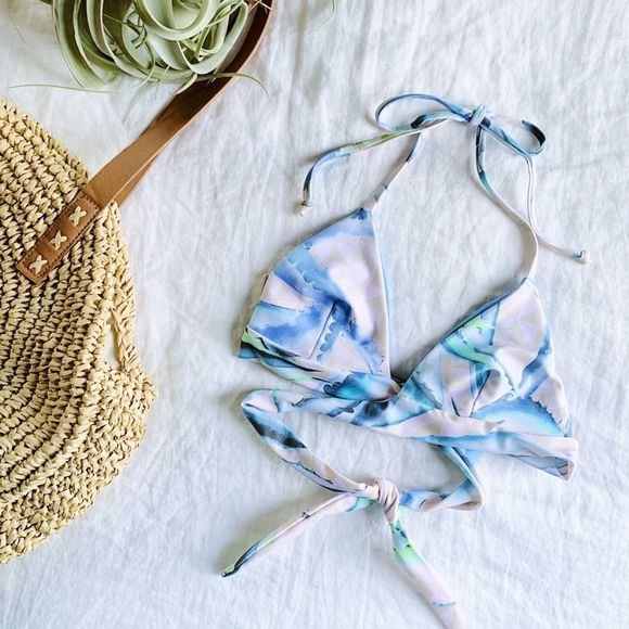 Mara Hoffman Other - Mara Hoffman Triangle Wrap Bikini Top Floral S